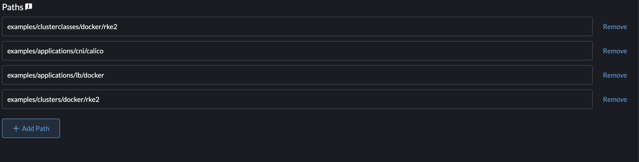 Fleet paths configuration