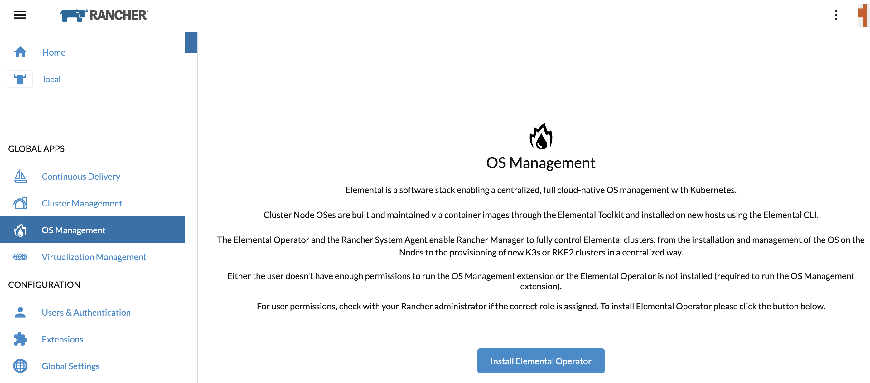Rancher Manager 操作系统管理菜单