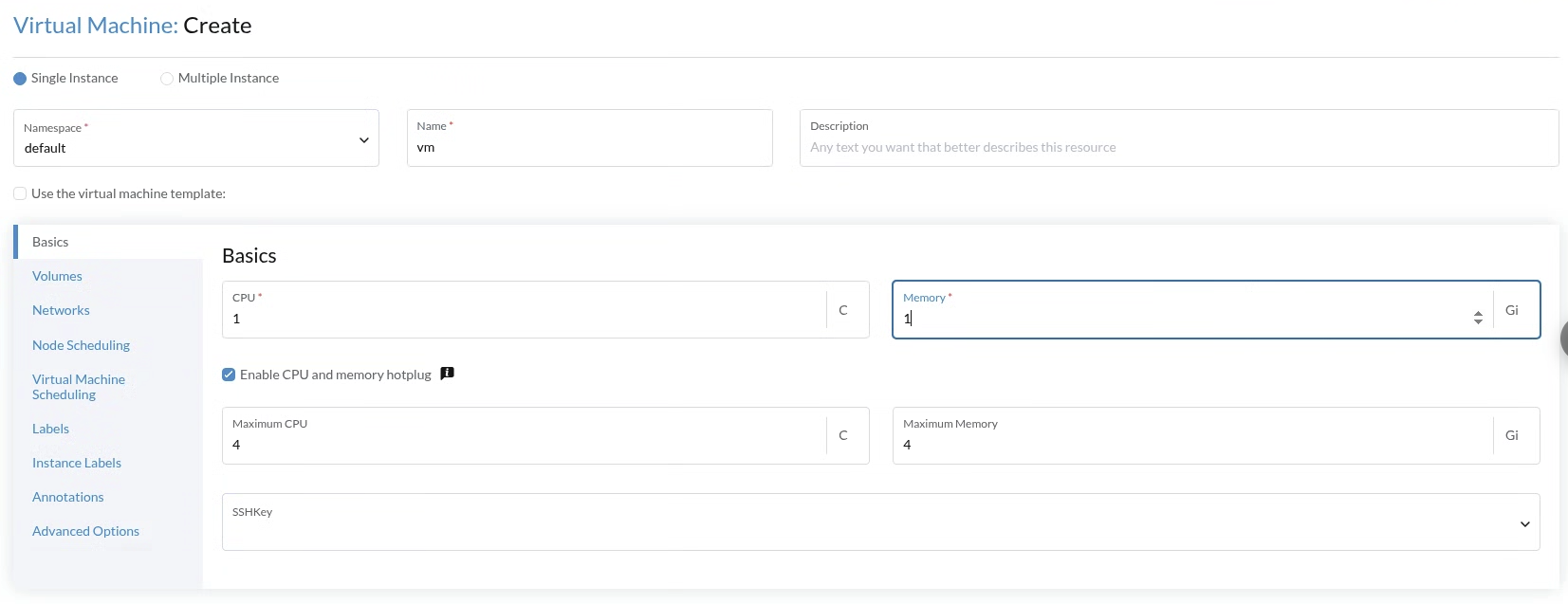 Enabling CPU and memory hotplug