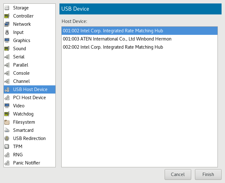 Adding a USB device Adding a USB device